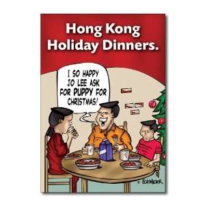  Hong Kong Funny Merry Christmas Greeting Card: Office 