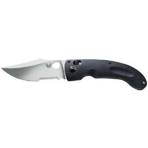  BENCHMADE 746S Folding Knife,Serrated,Clp Pt,Blk,3 7/16 