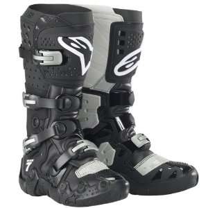  Tech 7 Supermoto Boots Black Size 8 Alpinestars 201259 10 