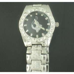   : BABY PHAT SILVER BLACK FACE HIP HOP ICED OUT WATCH: Everything Else