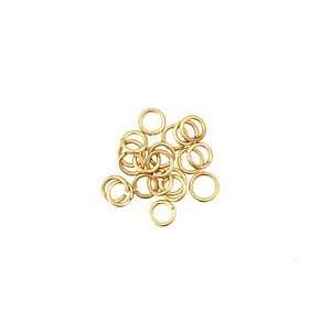   Gold (plated) Round Jump Ring 4mm, 21g Findings Arts, Crafts & Sewing