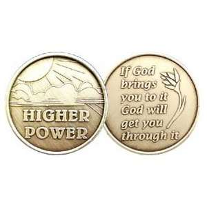 Higher Power   Bronze AA ACA AL ANON Affirmation / Desire / Medallion 
