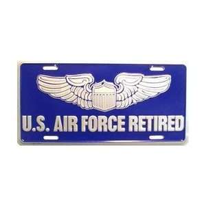    LP   114 US Air Force Retired License Plate   3334: Automotive