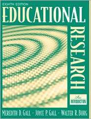 Educational Research: An Introduction, (0205488498), M. D. Gall 
