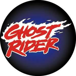    Marvel Ghost Rider Flaming Logo Button Pin B 3521: Toys & Games