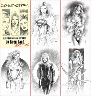 GREG LAND Supergirl WONDER WOMAN Mary Jane X MEN Hawkgirl 2003 