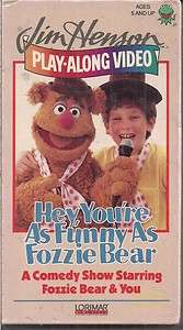 HEY YOURE AS FUNNY AS FOZZIE BEAR VHS NEW SEALED JIM HENSON PLAY 