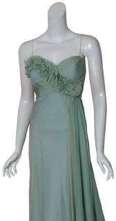 TERI JON Romantic Iridescent Silk Eve Gown Dress 14 NEW  
