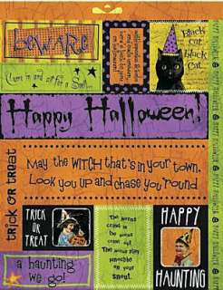 RUSTY PICKLE Halloween Stickers trick or treat beware  