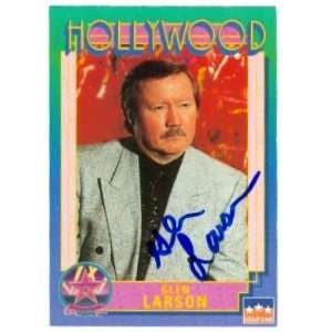   Larson Autographed/Hand Signed Hollywood Walk of Fame trading card