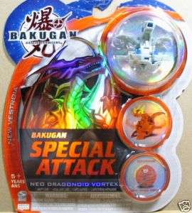 Bakugan Grey Haos Neo Dragonoid Vortex Sealed Drago  