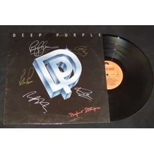 Deep Purple Perfect Strangers Hand Signed Autographed Lp Record Album 