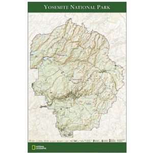  National Geographic RE01020301 Map Of Yosemite National Park 
