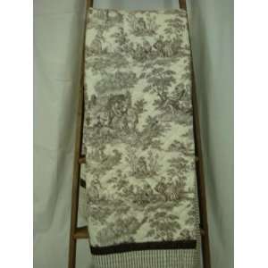  Brown Toile Twin Quilt