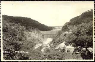 congo, NZILO, Le Barrage, River Dam (1940s) RPPC  