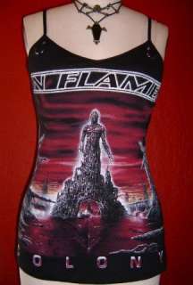 IN FLAMES diy cami reconstructed death metal Colony shirt XS S M L XL 