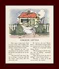 Chicken Little, print story, vintage 1925 items in Old Prints and Maps 