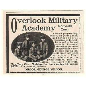   Overlook Military Academy Norwalk CT Print Ad (48954): Home & Kitchen