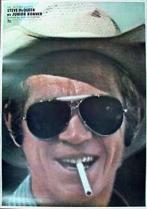 JUNIOR BONNER 1972 Steve McQueen Sam Peckinpah Rare ADVANCE linen 
