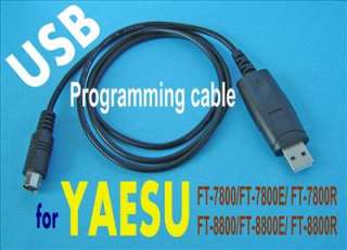 USB programming cable for Yaesu FT 7800 FT 8800 FT8900  