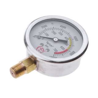 Pressure Ranges 30 HG to 15,000 PSI/Bar (Dual Scale)