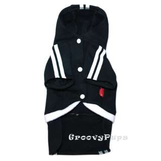 907 XS~L Black Fleece Sporty Dress Sweatshirt/Dog Cloth  
