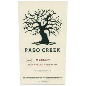  Paso Creek Merlot 750ml 750ML: Grocery & Gourmet Food
