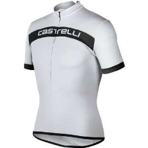  Castelli Prologo Jersey Small Black/Yellow Fluo/White 