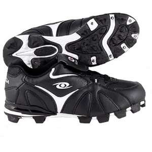   ACACIA Youth RBI Low Baseball Cleats BLACK/WHITE 4Y