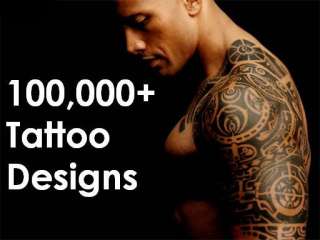 100,000 Tattoo Flash Designs Stencils DIAMOND Set dvd  