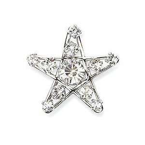 Swarovski Clear Crystal Star Tack Pin Retiered 1515851  