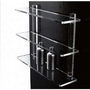   50 20 Inch Triple Tier Plexiglass Bathroom Shelf 601/50 Home