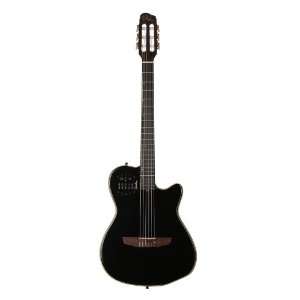   Series ACS Black Slim Guitar (Nylon Black Pearl): Musical Instruments