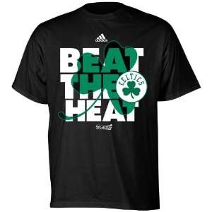 adidas Boston Celtics 2011 NBA Playoffs Beat The Heat T shirt   Black 