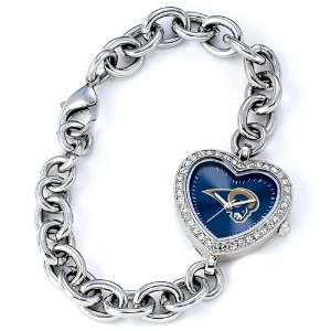  Ladies NFL St. Louis Rams Heart Watch: Jewelry