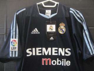 NWT Authentic Adidas 2003 04 Real Madrid Zidane Away Jersey S  
