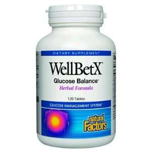 Natural Factors WellBetX Glucose Balance 120 tabs: Health 