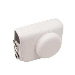   Leather Camera Case Bag for Olympus XZ 1 (White) XZ1: Camera & Photo