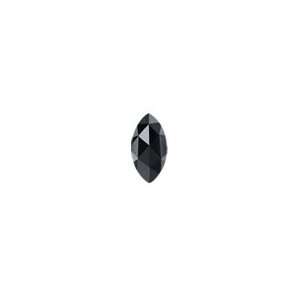  6.40x1.40x1.60 mm 0.31 Cts Black Diamond ( Marquise Rose 