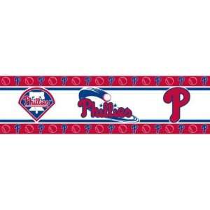   Phillies 4 Rolls   60ft Wall Paper Border