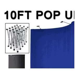  10 Ft Trade Show Display Pop up Booth Stand with Case Blue 
