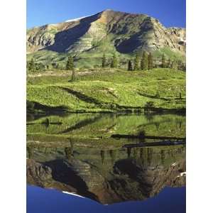  Morning reflections on pond, Gunnison National Forest 