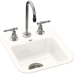 Kohler Aperitif K 6560 1 0 White Self Rimming Entertainment Sink with 