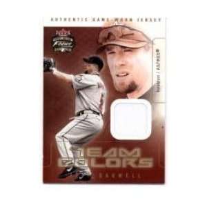  2003 Fleer Focus JE Team Colors Game Jersey #JBA Jeff Bagwell 