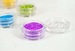 50 Colors Glitter Sparkle Dust Powder Make Up Nail Art  