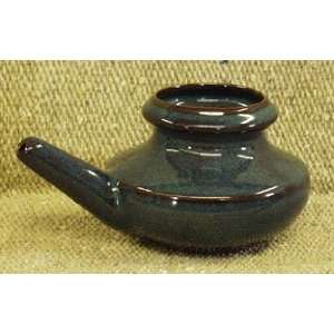  Ceramic Neti Pot   Sapphire Black 