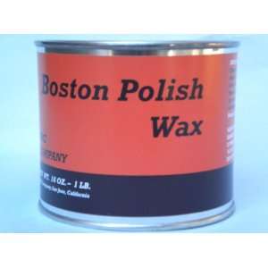  Boston Polish Amber Paste Wax, 16 oz. Can: Kitchen 