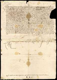 QUEEN ISABELLA I (PORTUGAL)   DOCUMENT SIGNED 10/8/1536  