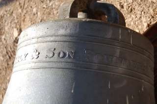 30 Bronze MeNeeley Church Bell (c.1851) + chalice co  