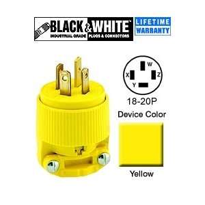  Leviton 7251 C 18 20P Plug Industrial   Yellow: Home 